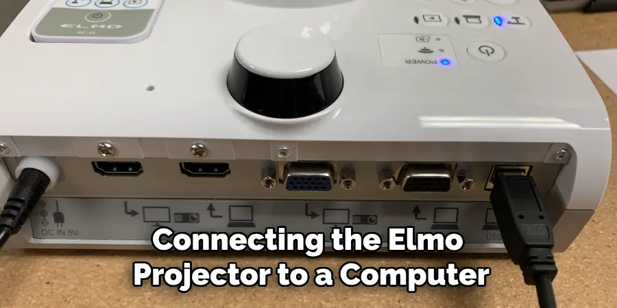 Connecting the Elmo Projector to a Computer