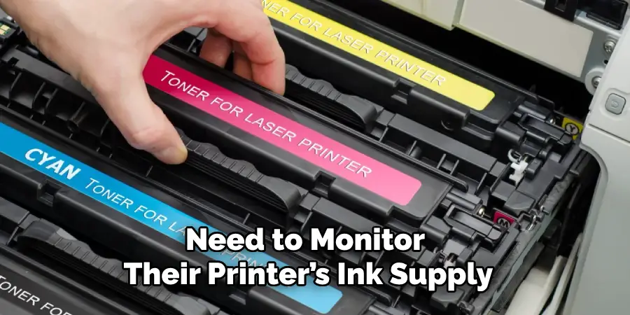 Need to Monitor 
Their Printer’s Ink Supply