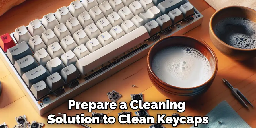 Prepare a Cleaning 
Solution to Clean Keycaps