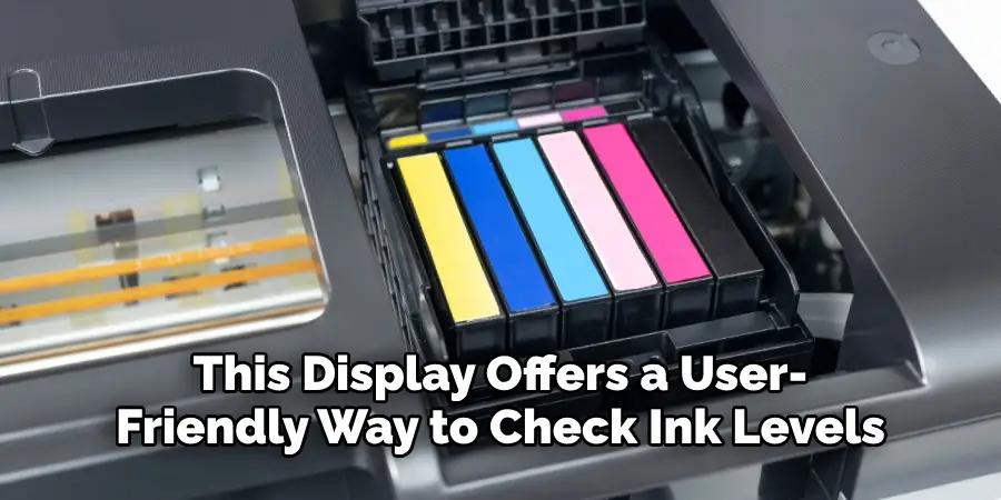 This Display Offers a User-
Friendly Way to Check Ink Levels