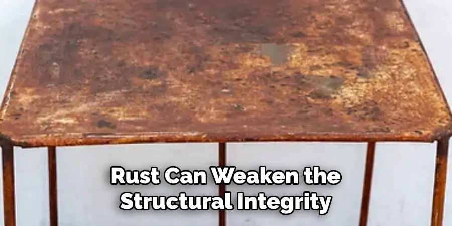 Rust Can Weaken the Structural Integrity 