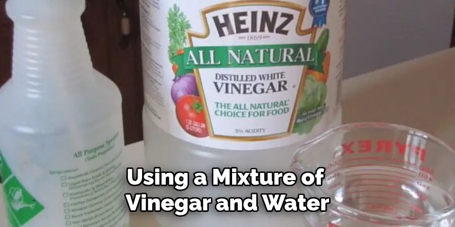 Using a Mixture of Vinegar and Water