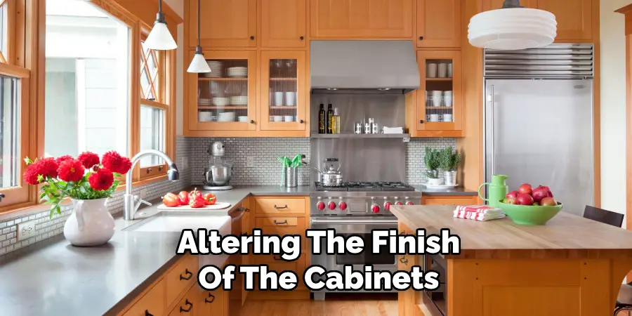 Altering The Finish Of The Cabinets