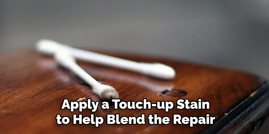 Apply a Touch-up Stain to Help Blend the Repair
