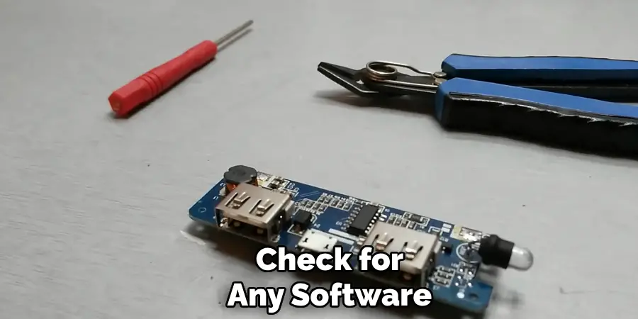 Check for
Any Software