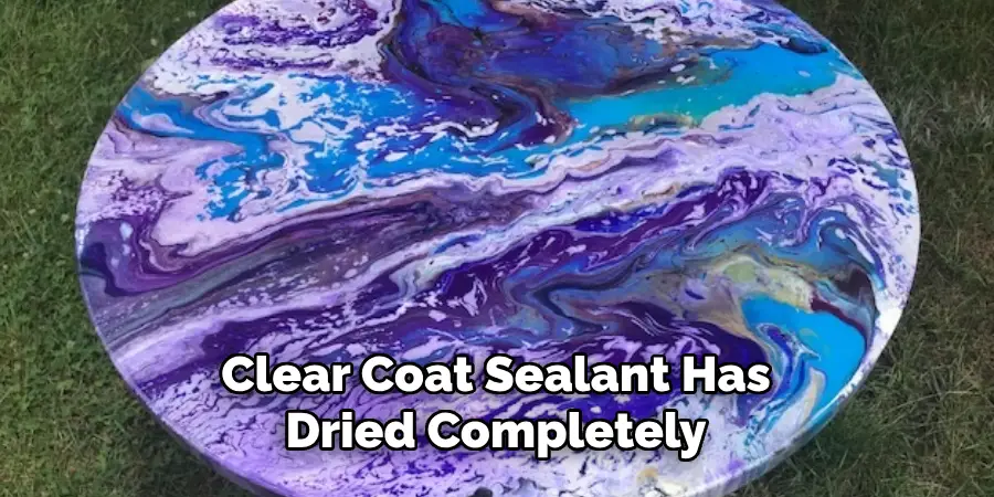 Clear Coat Sealant Has Dried Completely