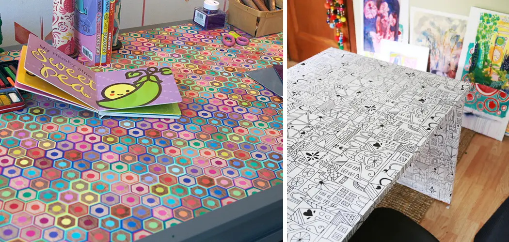 How to Cover a Desk with Wallpaper