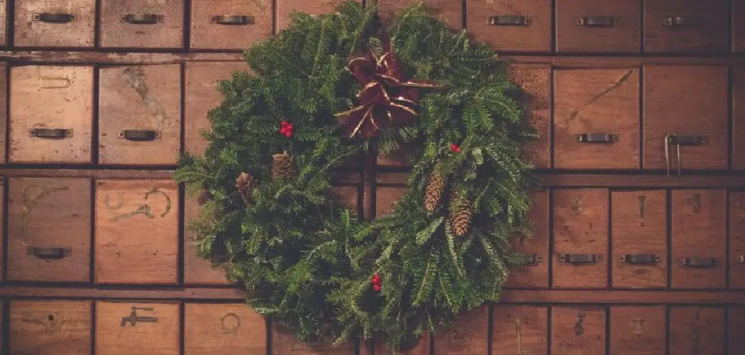 How to Hang Mini Wreaths on Office Cabinets