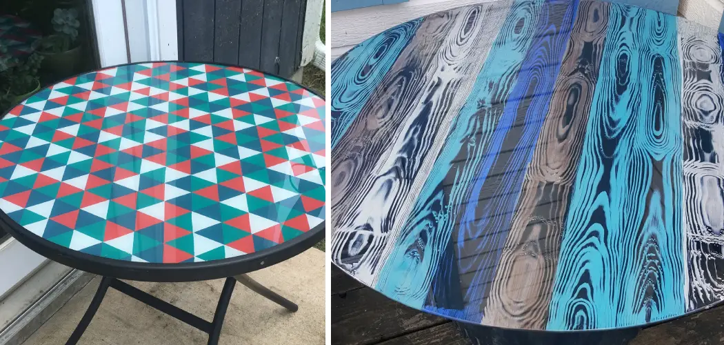 How to Paint a Glass Table Top