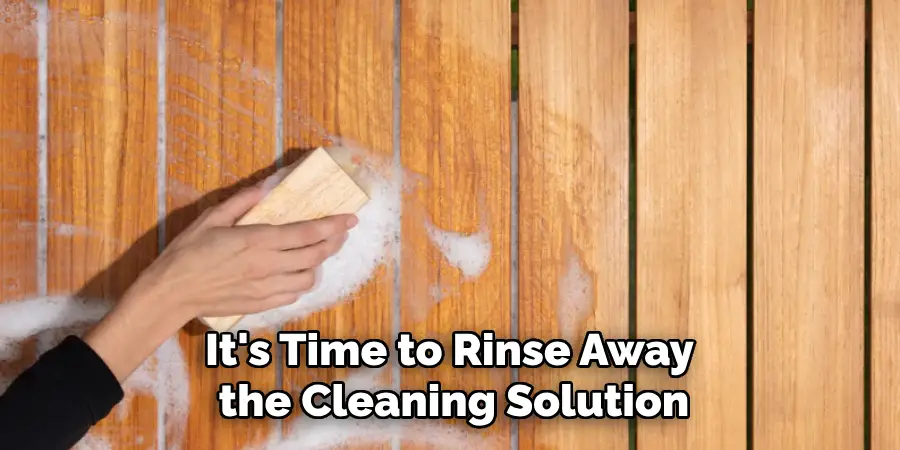 It's Time to Rinse Away the Cleaning Solution