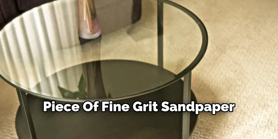 Piece Of Fine Grit Sandpaper 