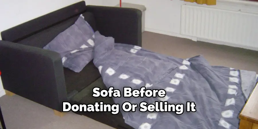 Sofa Before Donating Or Selling It