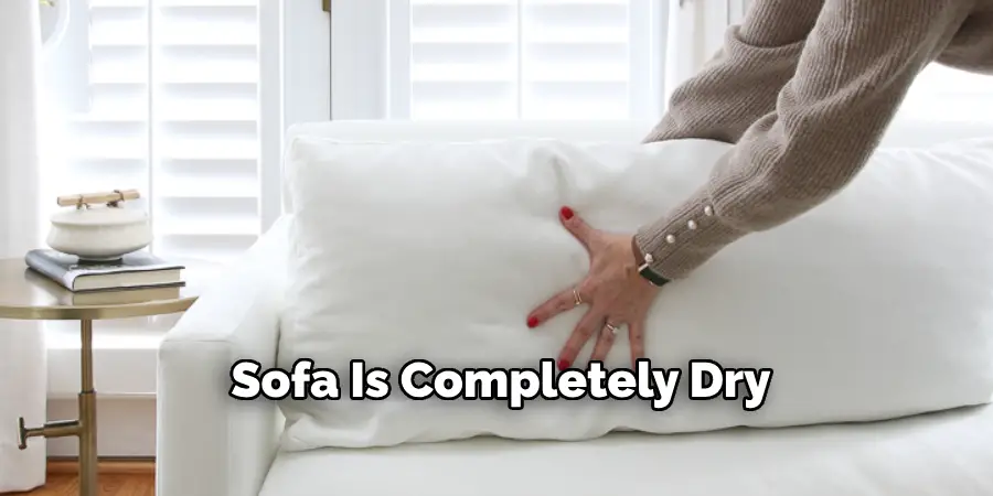 Sofa Is Completely Dry
