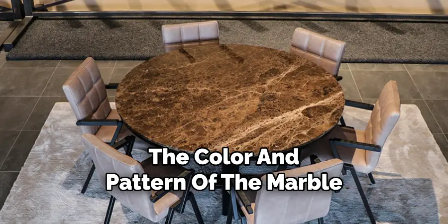 The Color And Pattern Of The Marble