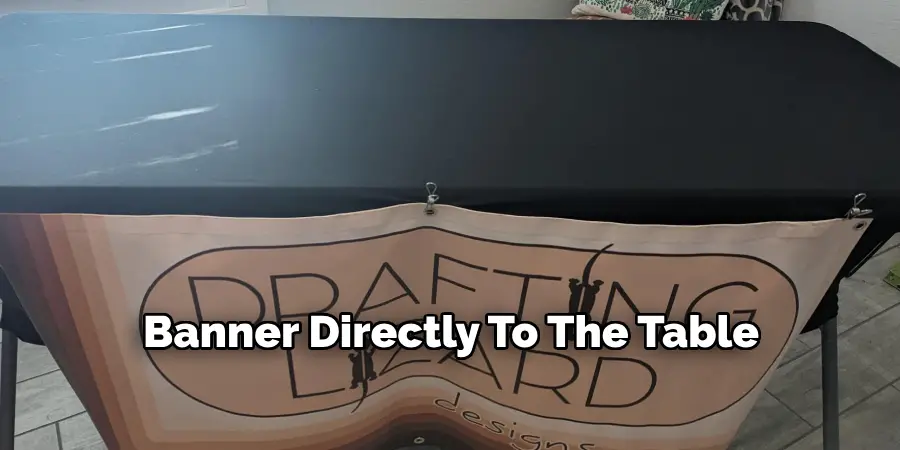 Banner Directly To The Table