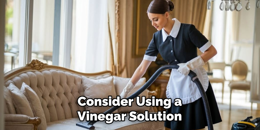 Consider Using a
Vinegar Solution 