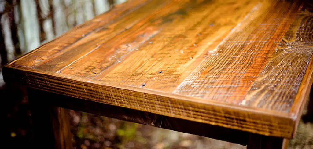 How to Fix Cloudy Finish on Wood Table