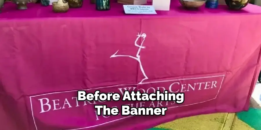 Hang Banner on Table