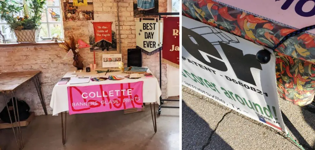 How to Hang Banner on Table