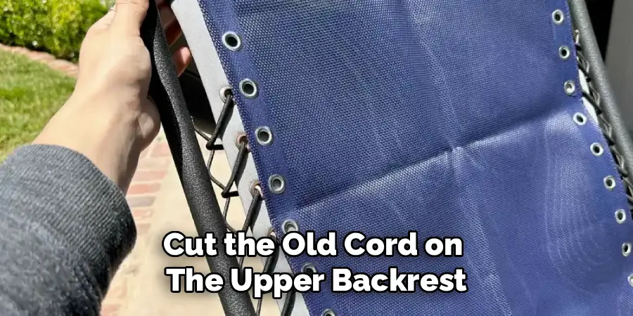 Cut the Old Cord on 
The Upper Backrest
