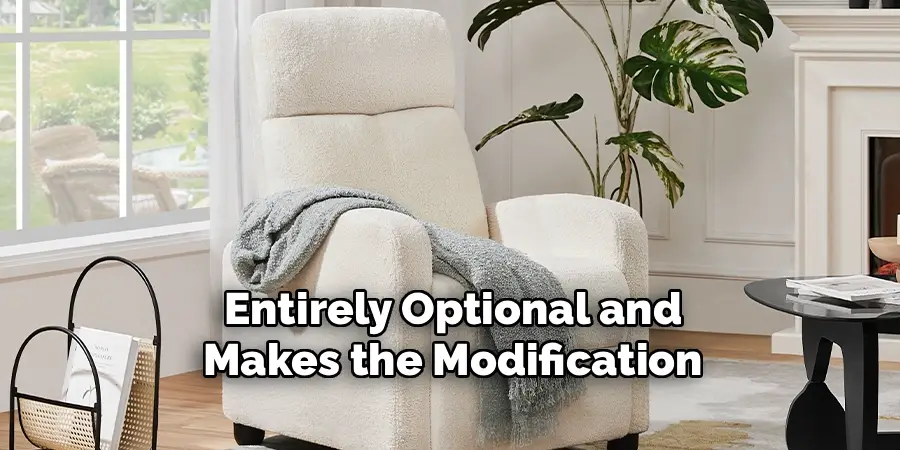 Entirely Optional and
 Makes the Modification 