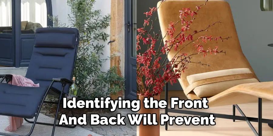 Identifying the Front 
And Back Will Prevent