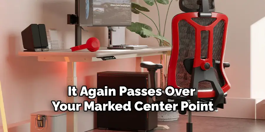 It Again Passes Over 
Your Marked Center Point