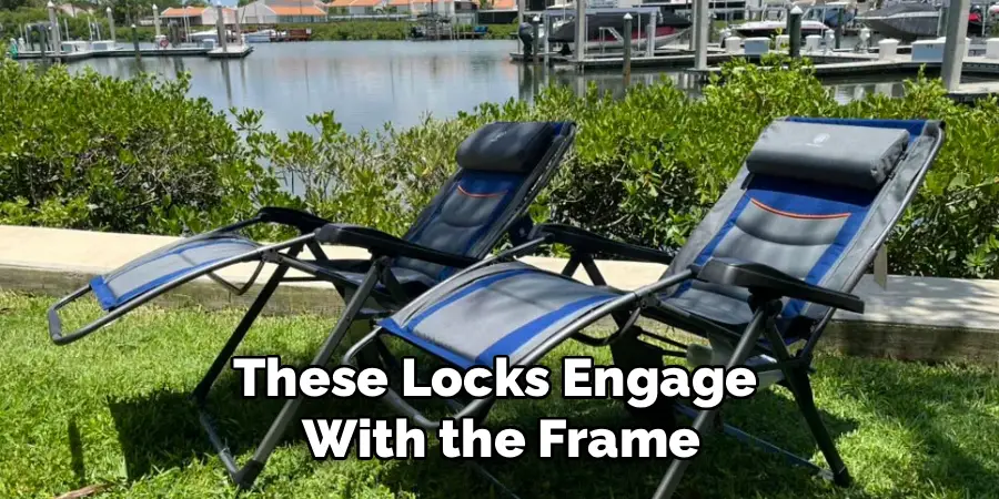 These Locks Engage 
With the Frame