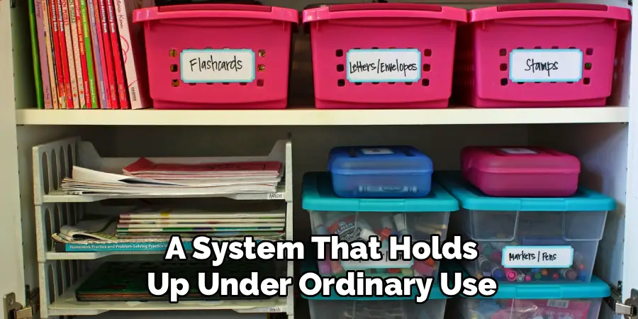 A System That Holds
Up Under Ordinary Use