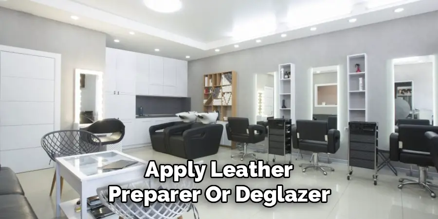 Apply Leather Preparer Or Deglazer