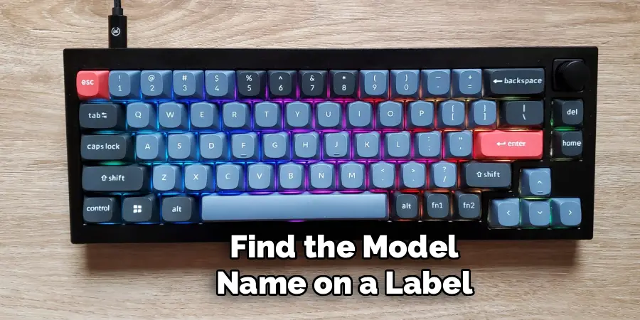 Find the Model
Name on a Label