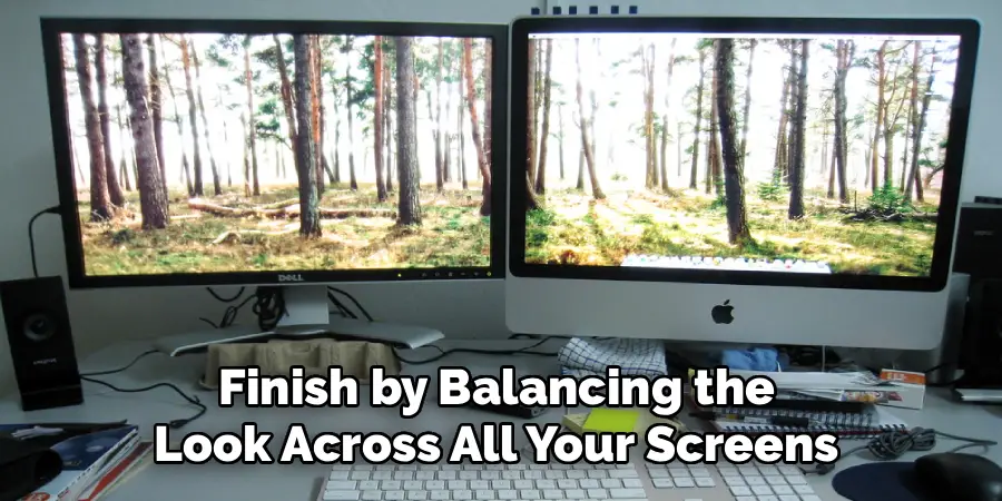 Finish by Balancing the
Look Across All Your Screens