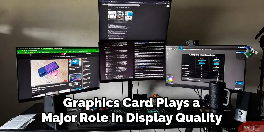 Graphics Card Plays a
Major Role in Display Quality