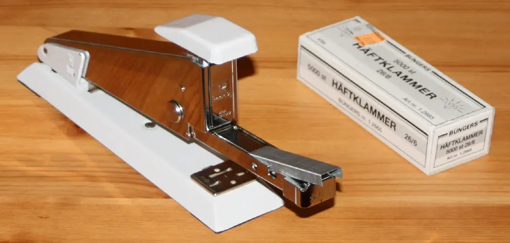 How to Refill a Stapler
