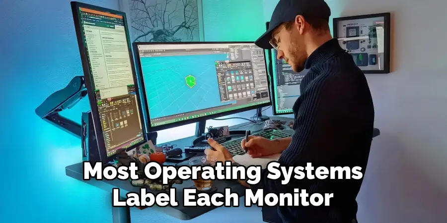 Most Operating Systems
Label Each Monitor