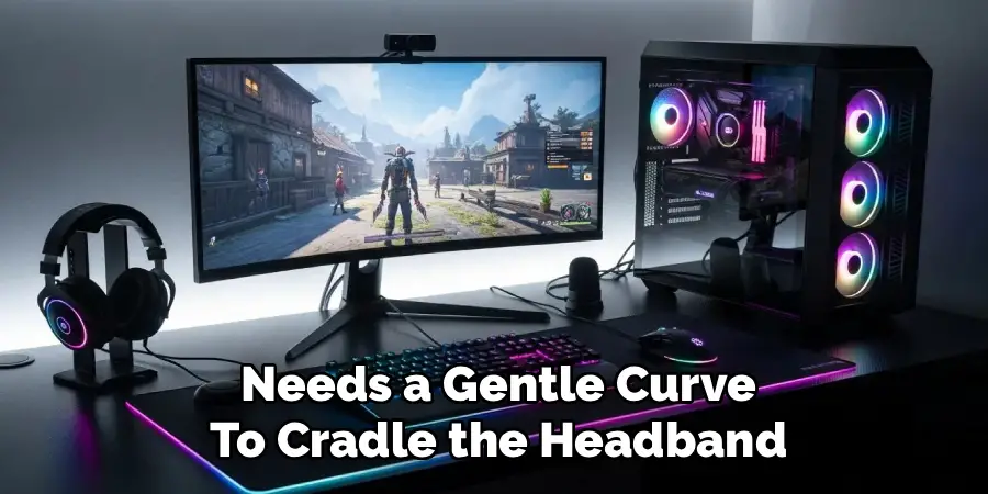 Needs a Gentle Curve To Cradle the Headband