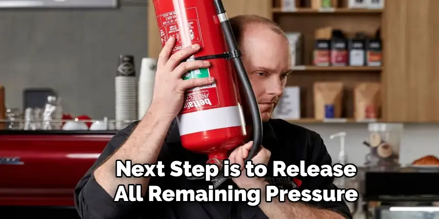 Next Step is to Release
All Remaining Pressure