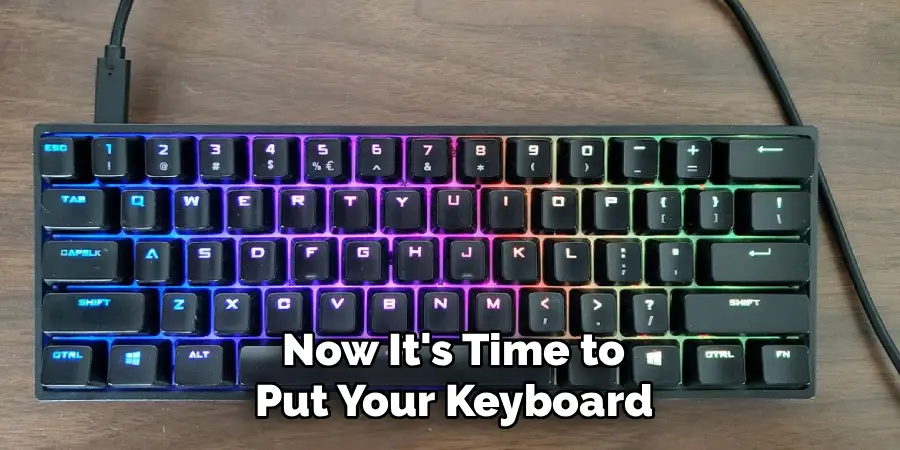 Now It's Time to Put Your Keyboard