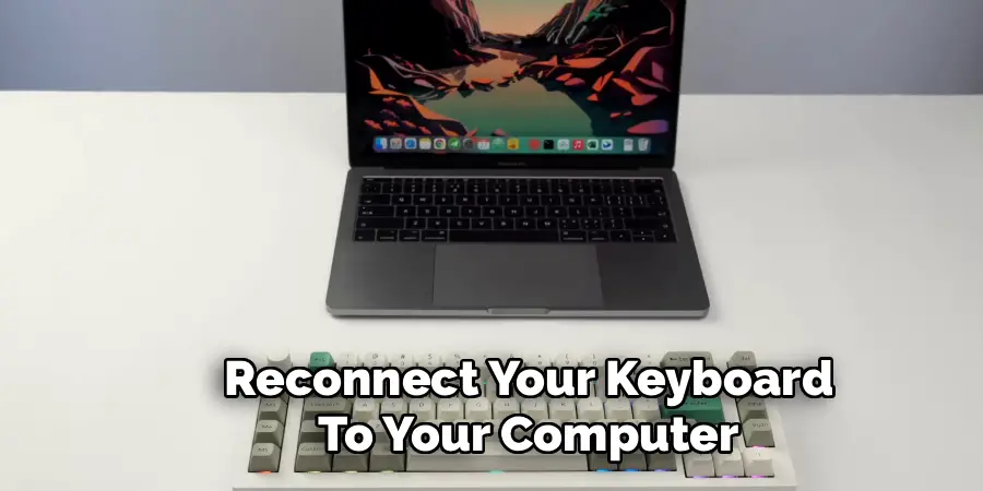 Reconnect Your Keyboard
To Your Computer