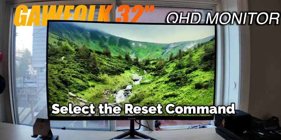 Select the Reset Command