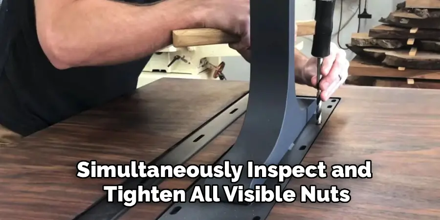 Simultaneously Inspect and 
Tighten All Visible Nuts