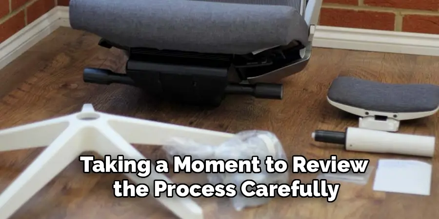 Taking a Moment to Review
the Process Carefully